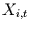 $X_{i,t}$
