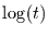 $\log(t)$