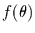 $f(\theta)$
