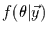 $f(\theta\vert\vec{y})$