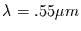$\lambda=.55\mu m$