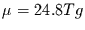 $\mu = 24.8 Tg$
