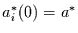 $a_{i}^{*}(0)=a^{*}$