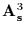 $\bf A_{s}\rm ^{3}$