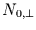 $N_{0,\perp}$
